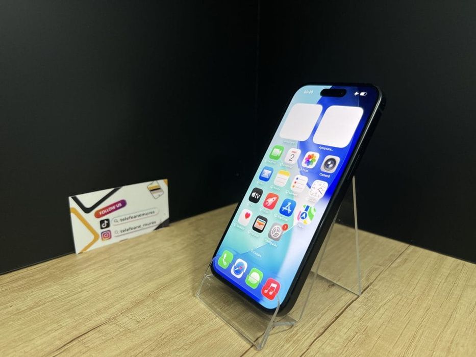 iPhone 15 128Gb Black Produs Second-Hand Foarte Bun 3 ani garanție, Te