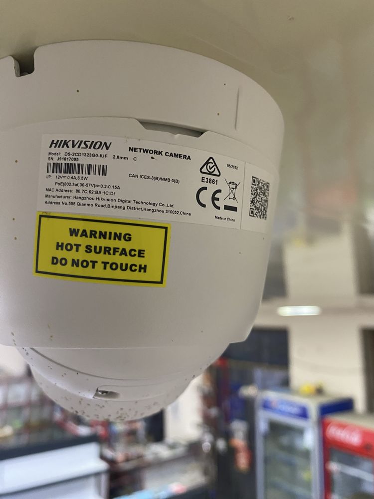 Kamera komplekt hikvision. Tarozi 2 ta. Smart televizor