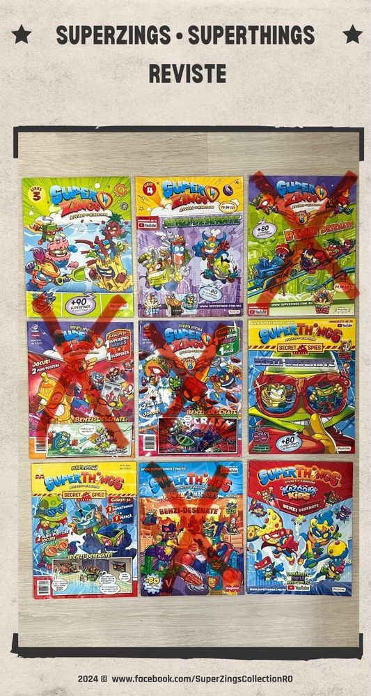 Reviste SuperZings / SuperThings + 1 figurina!