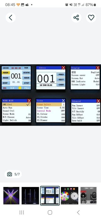 Moving head lumina disco