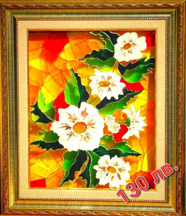 Авторски за ценители - техника тип витраж, рисувано стъкло