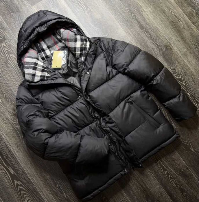 Пуховик Барбери \ burberry мужская куртка теплая зимняя