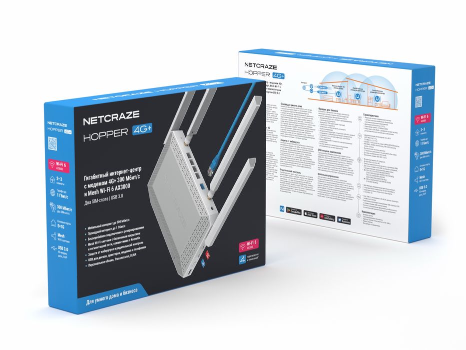 Netcraze hopper 4G+ nc-2312 router роутер