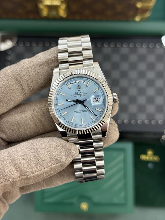 Rolex Day-Date 40 Platinum Index Dial