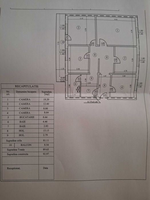 Piatra Neamt Precista  4 decomandate 66000 euro