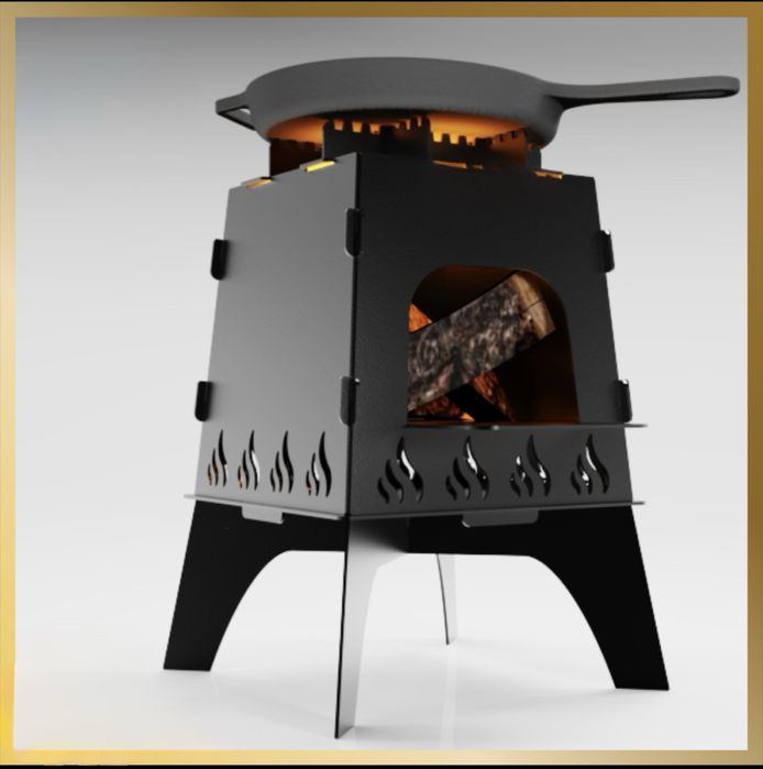 Soba multifuncțională 4-în-1 – ideală pentru gătit în aer liber!