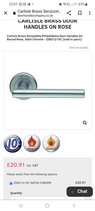 Manere usa cromate