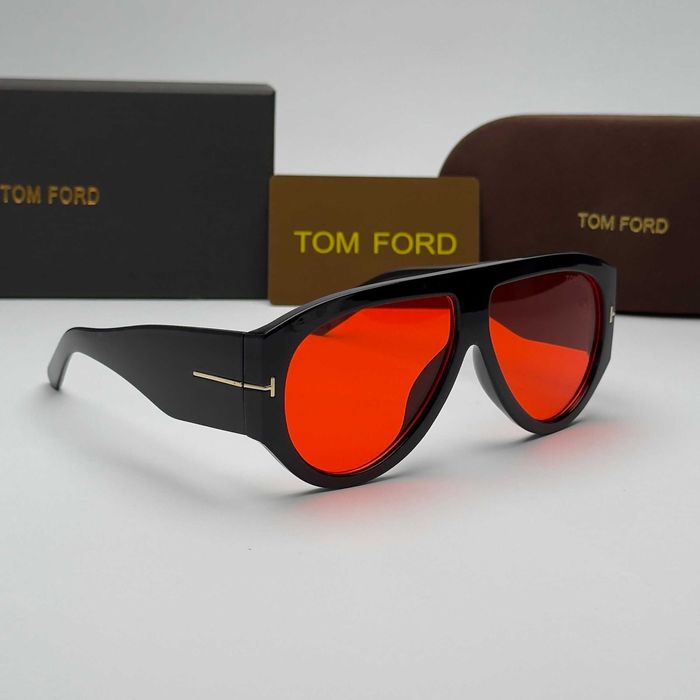 Слънчеви очила Tom Ford Mask Limited черно и червено Големи UV400 CE