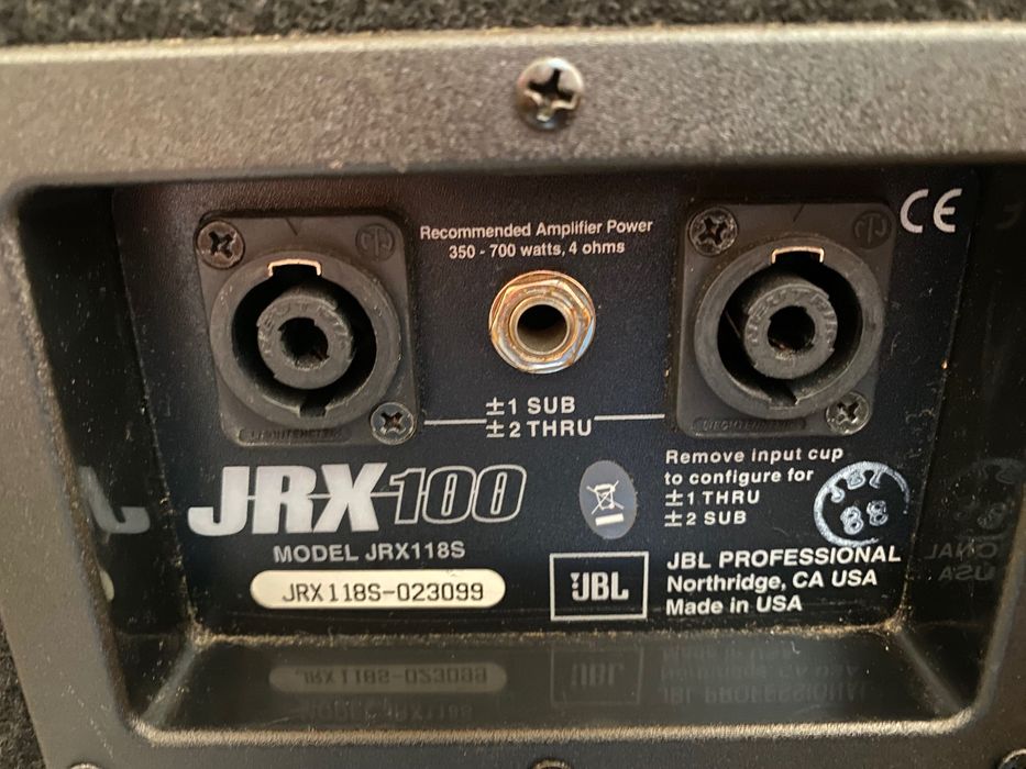 Set boxe JBL JRX + mixer+ aplificatoare Crown