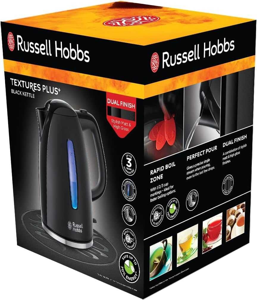 Кана Russell Hobbs, 240 W, 1.7 l, черен