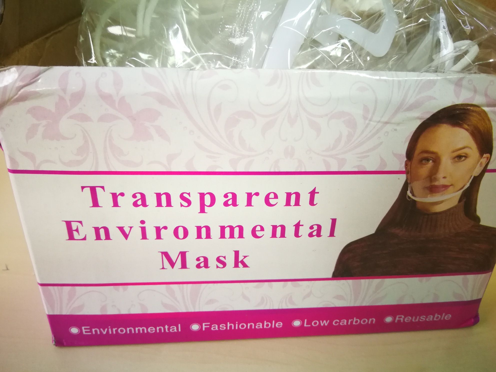Masca cosmetica transparenta plastic