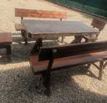 Set masa 2 scaune, doua banci