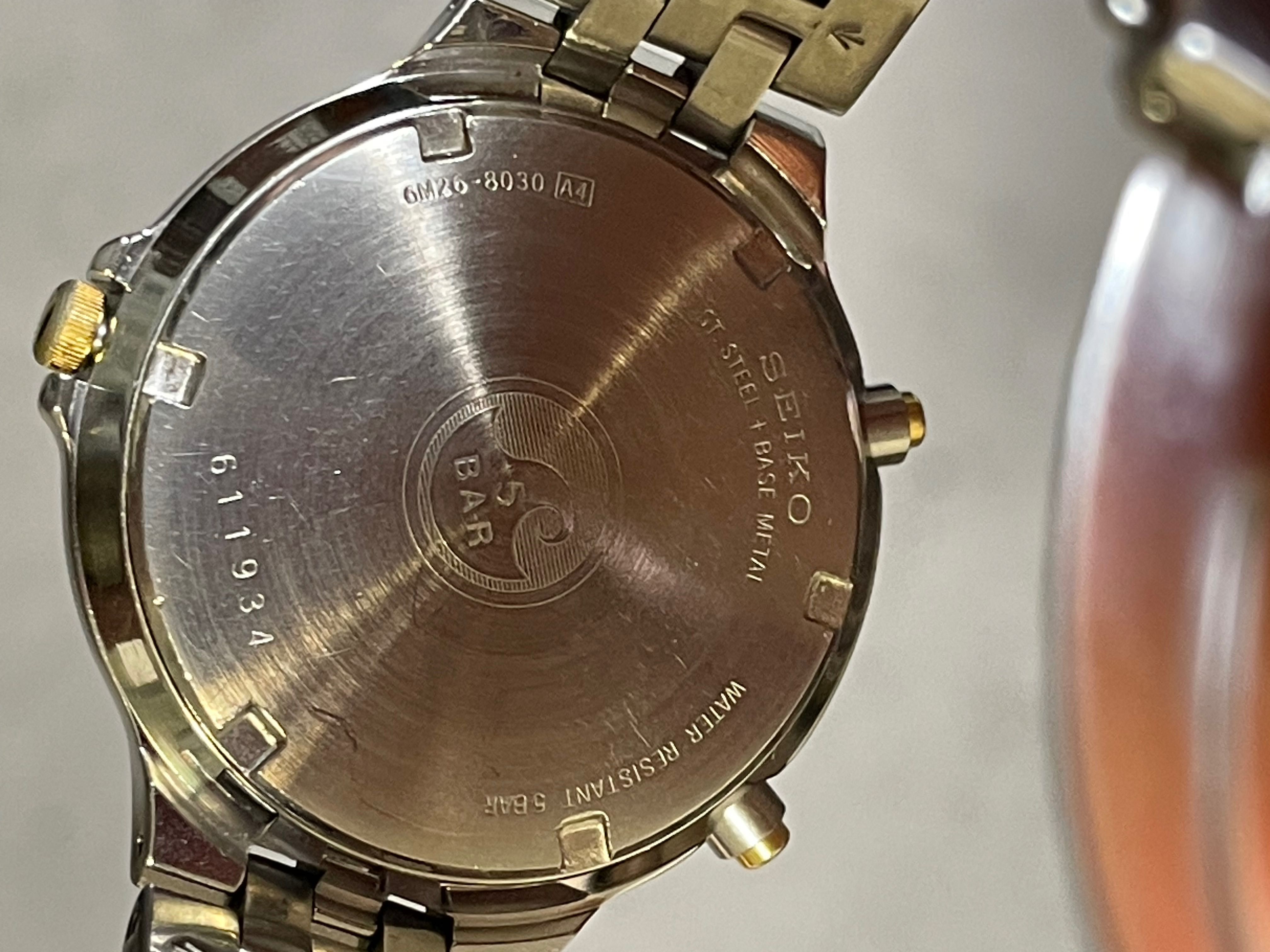 Seiko Alarm SQ50 Xронограф. Auto Calendar.