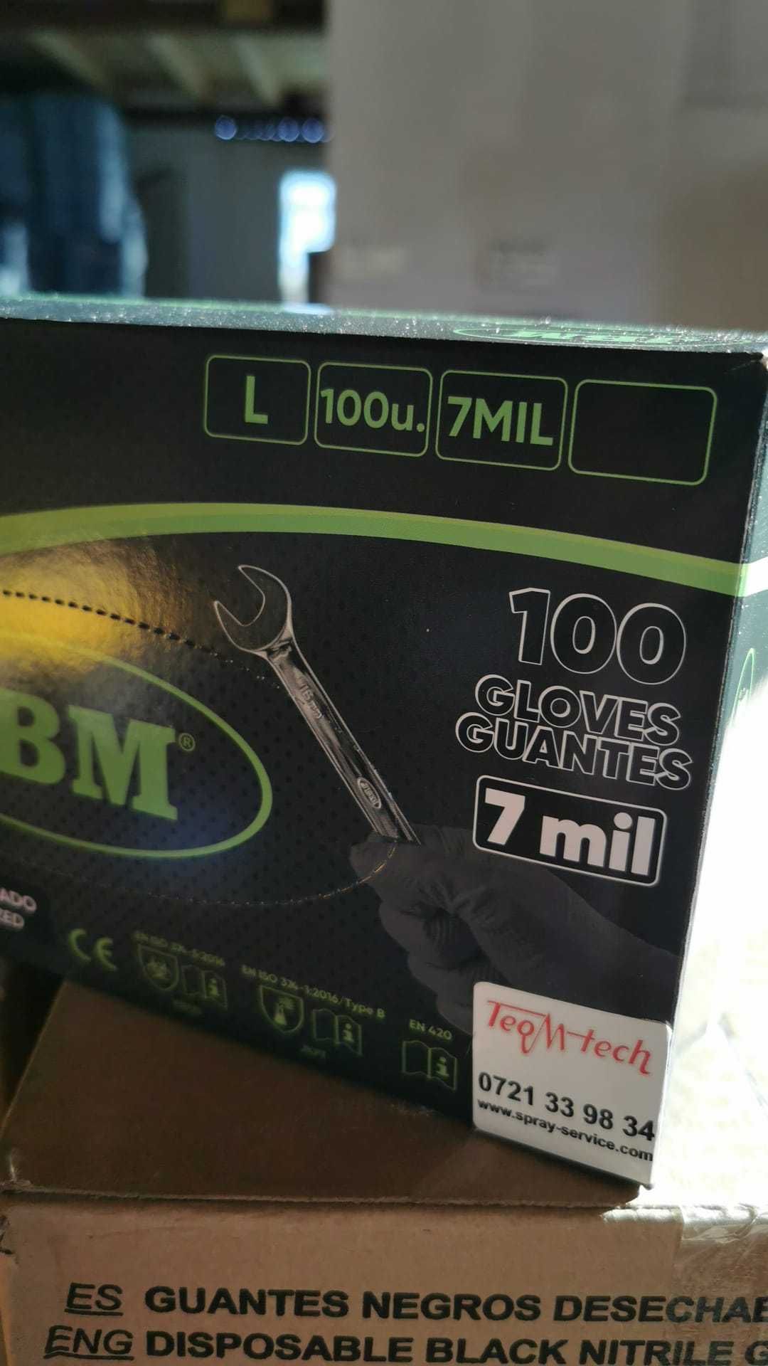 Manusi mecanica anti-spintecare.100 buc/cut.Manusi rezistente diluant