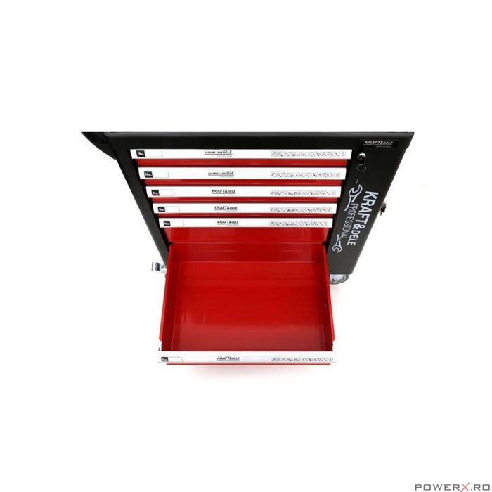 Dulap scule complet echipat, 6 sertare, 262 piese, Kraft