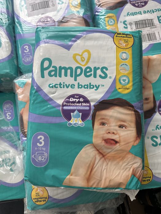 Pampers nr 3 noi cu eticheta