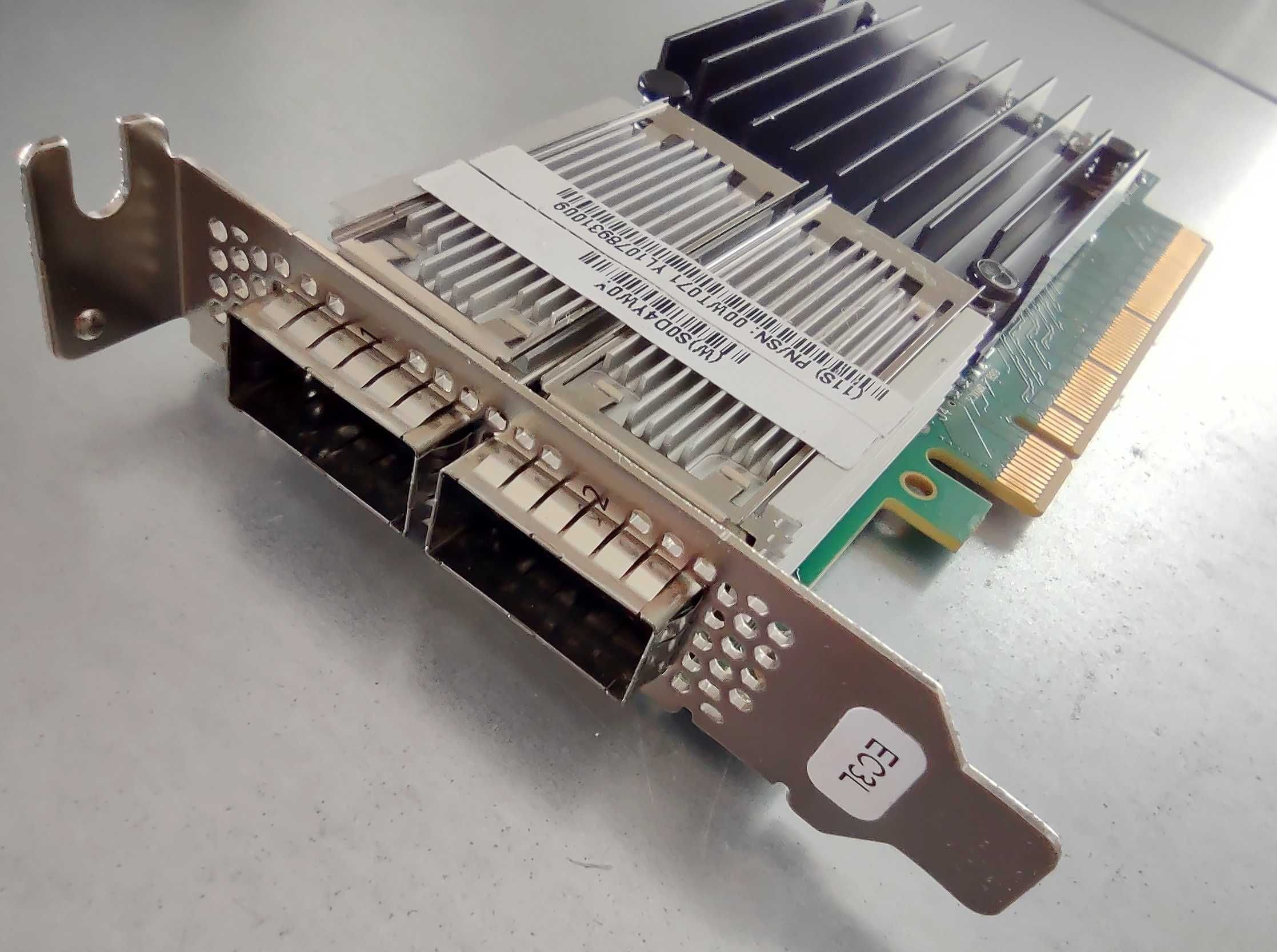 Mellanox ConnectX-4 DP QSFP28 100G PCIe3 x16 MCX416A-CCAT LAN Платка