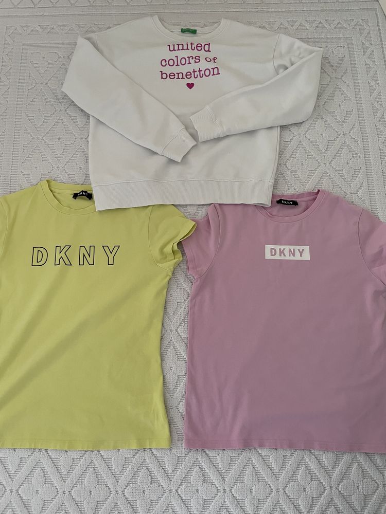 Збр блузи  Benetton и DKNY 152 см,11 г