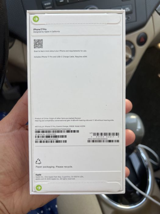 Iphone 17 Pro 256 Gb абсолютно новый