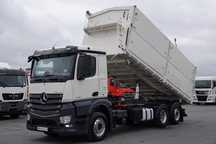 Mercedes-Benz ACTROS / 2545 / 6x2 / CAMION BASCULANTE 32 mc / OBLUTOR pentru cereale / CAPACITATE DE ÎNCĂRCARE: 15.000 KG / DIRECȚIE + AXIE ELEVABILĂ / EURO 6