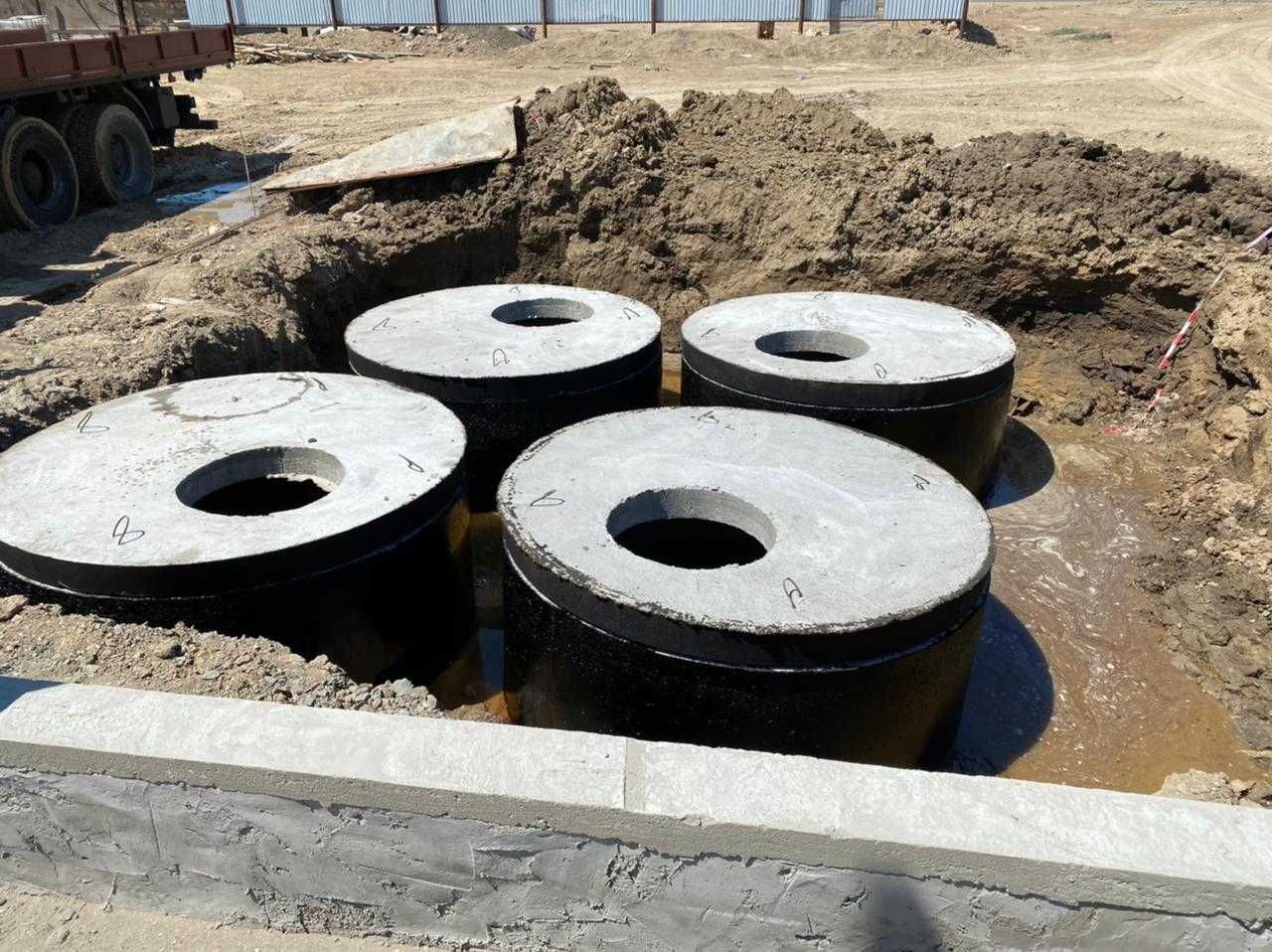Септики и канализация из бетонных колец  любой объем в городе Атырау