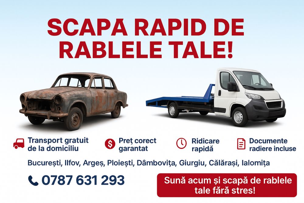 Vinde rapid și sigur mașina ta veche, indiferent de stare