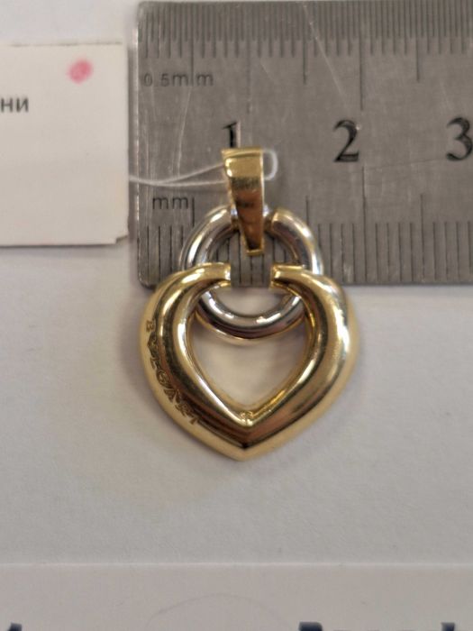 Златна Висулка "BVLGARI" - 14k. - 2,88гр. - НОВО!