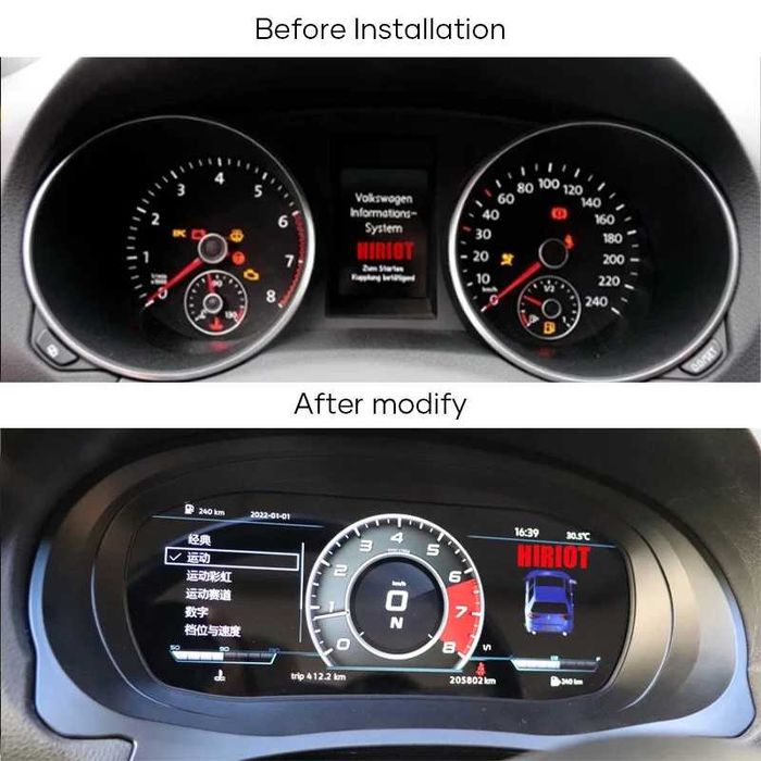 Дигитален километраж за VW Passat Golf Jetta Tiguan Jetta Scirocco