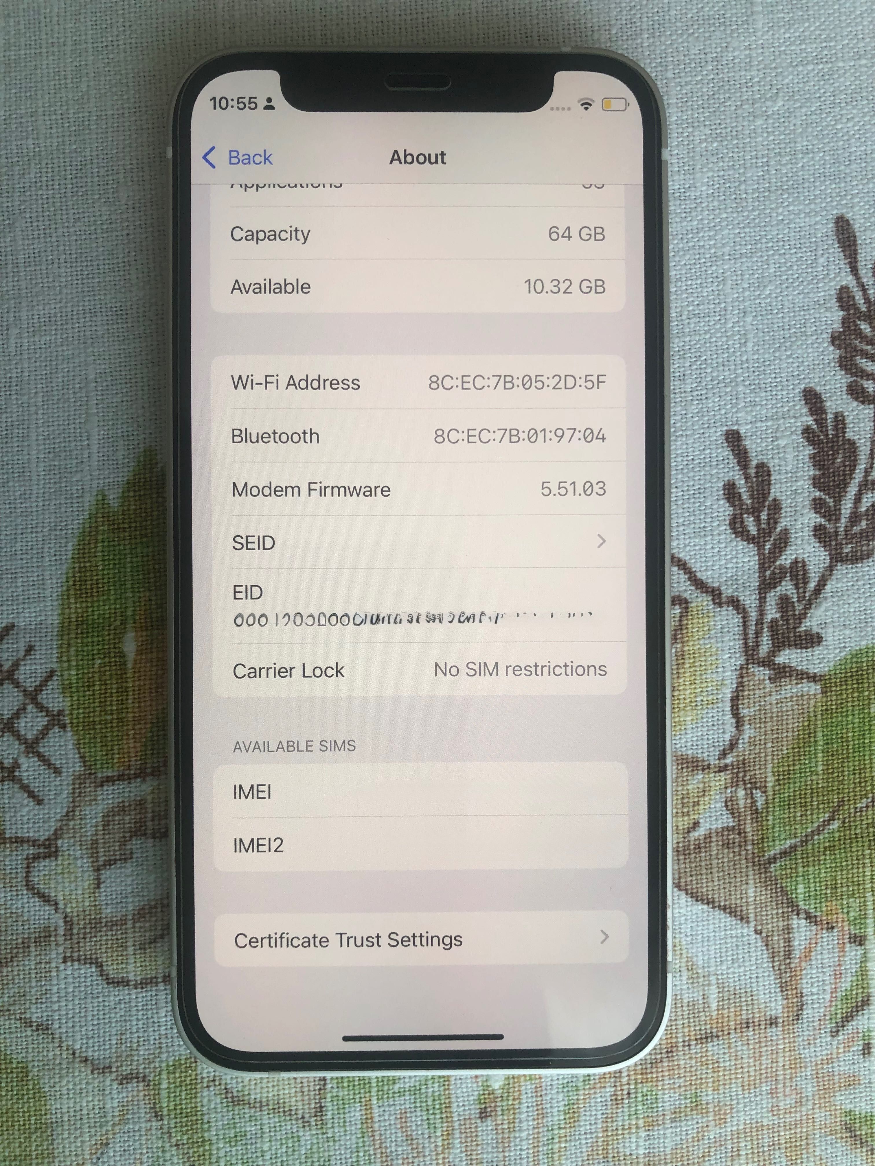 iPhone 12 mini 64GB бял