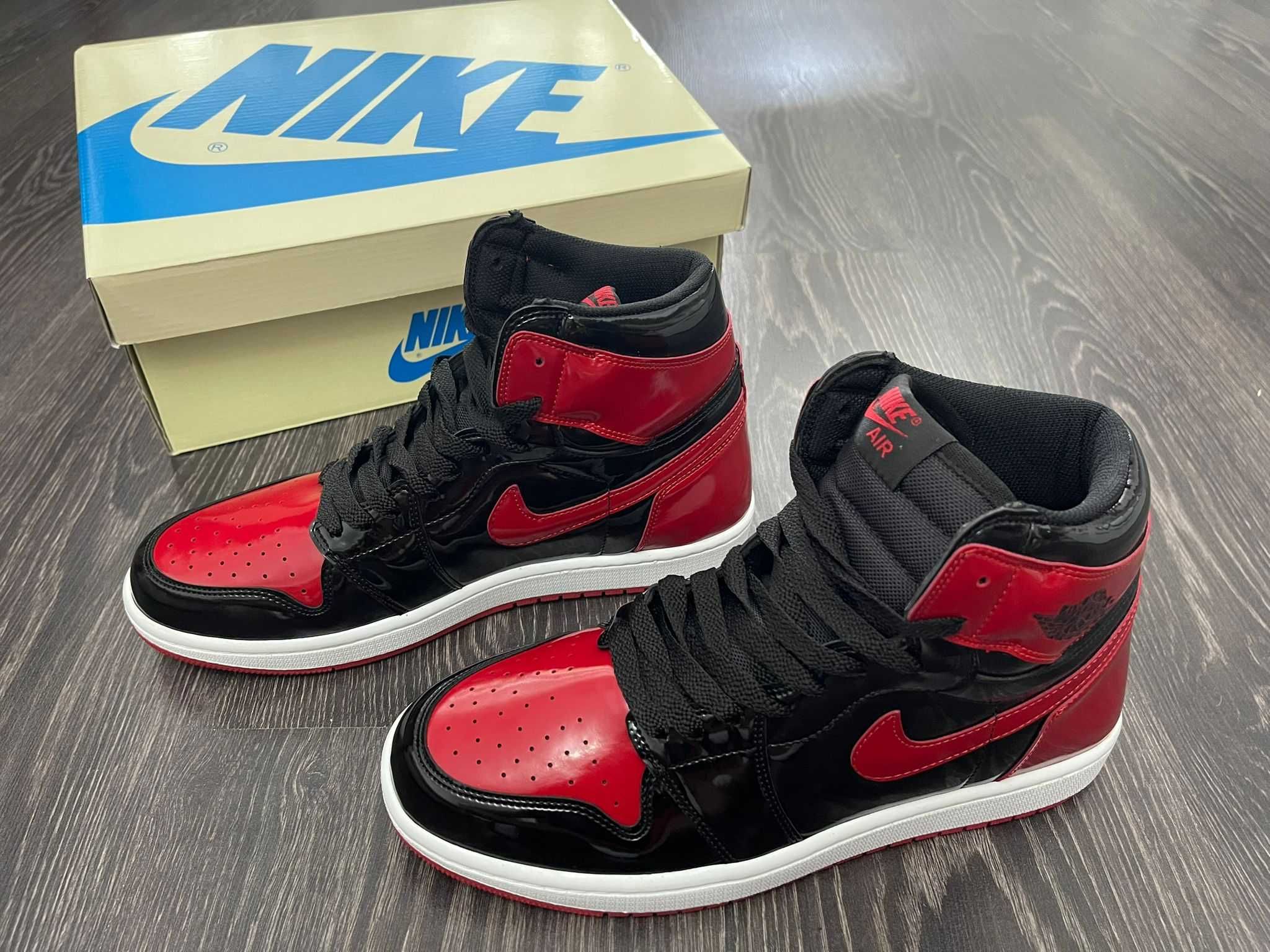 Jordan 1 Patent Bred | Adidasi NOI cu cutie