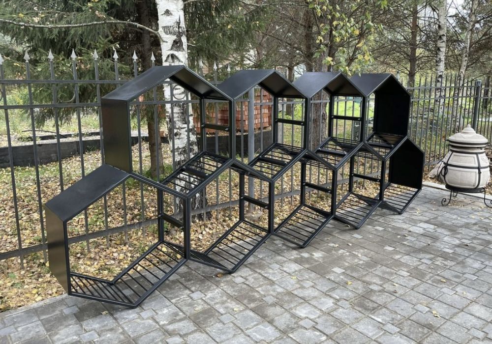 Дровник в стиле ЛОФТ