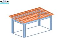 Хале,Халета,Складове,Навеси - 18м² - 6м х 3м х 2.5м