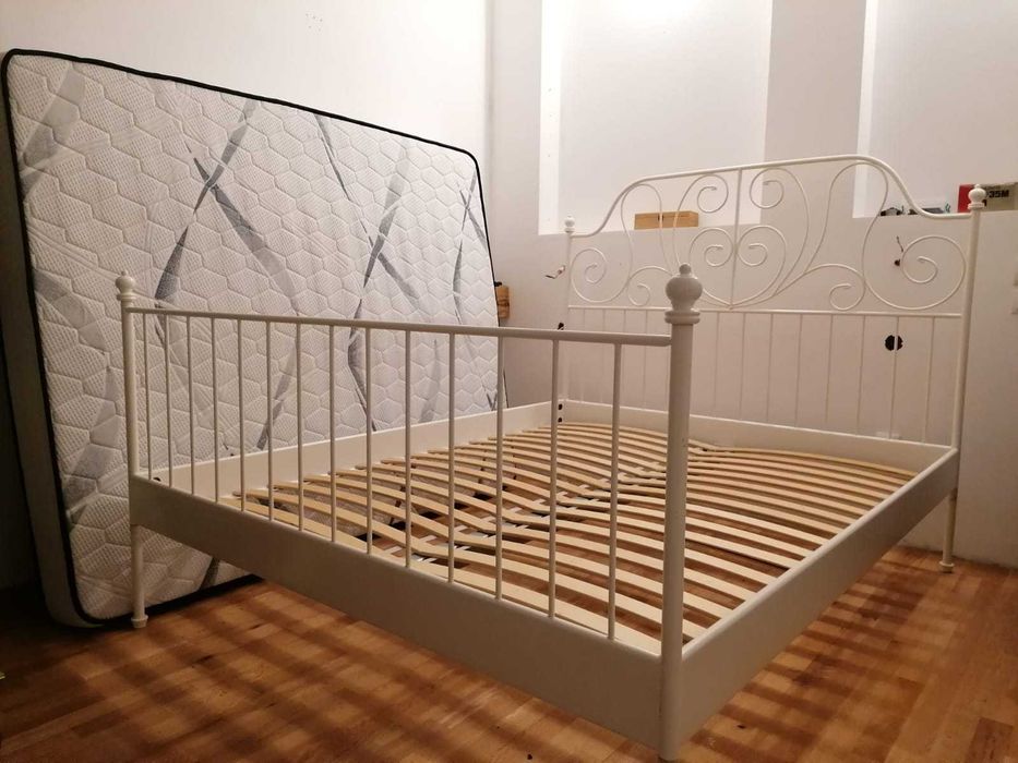 Pat cu somiera si saltea de vanzare, 160/200 cm