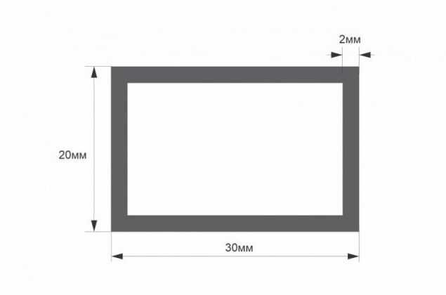 Прямоугольная труба, профиль прямоугольный, тюбинг