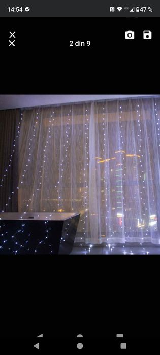 Instalație LED tip perdea cu telecomanda 3mx3m