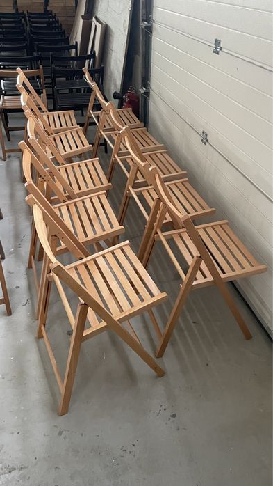 Scaune pliante lemn masiv - fag !