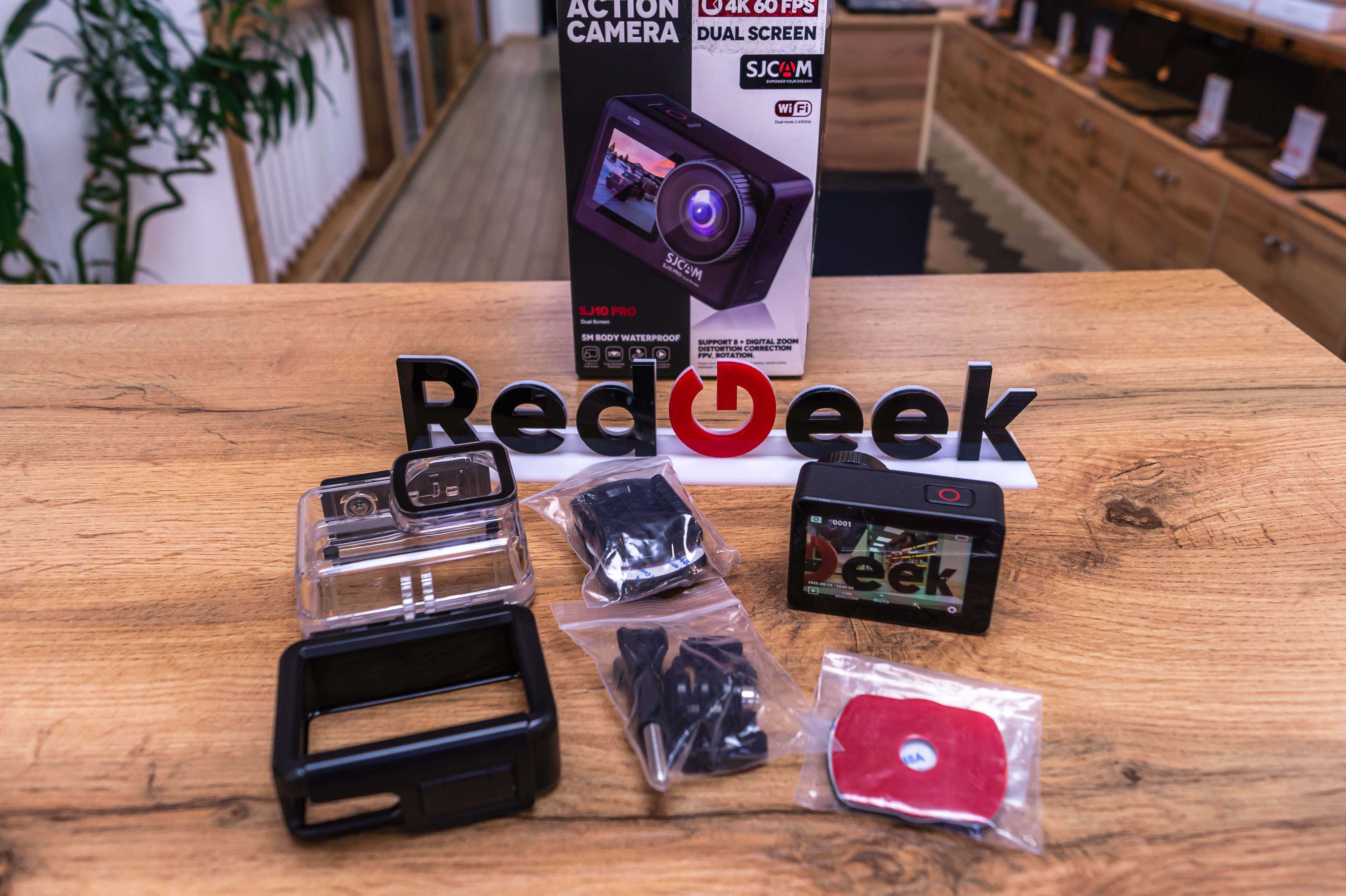Новая ACTION CAMERA SJ10PRO DUAL SCREEN Распечатанный Магазин Red Geek
