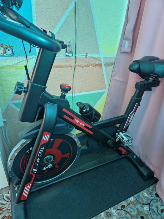 Bicicleta Spinning Techfit SBK 1500N+Covor protectie din cauciuc