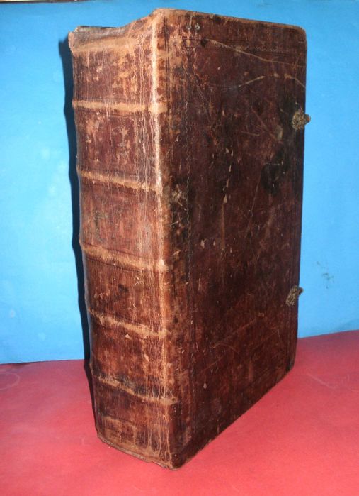 Старопечатна изключително рядка руска Библия с картинки от 1766 г.