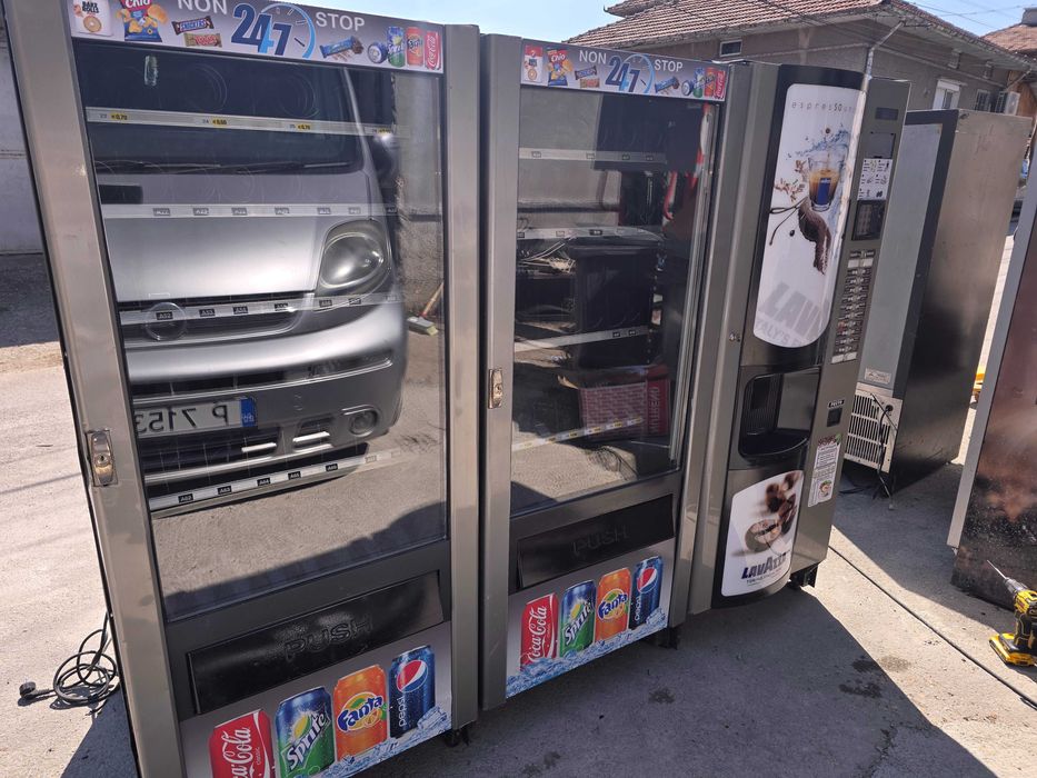 Работещи с евро! Кафеавтомат и хладилна,вендинг автомати,кафемашини.