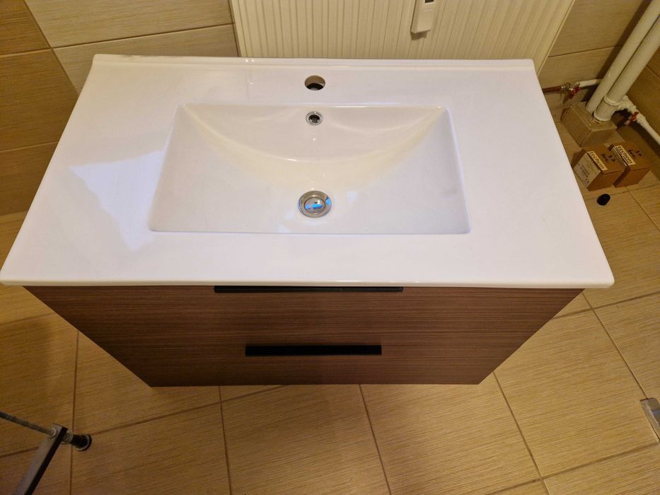 Lavoar cu masca pentru baie 80 cm