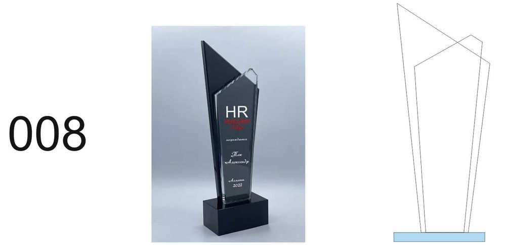 Статуэтки, награды из стекла, кристаллы, сувениры из стекла.