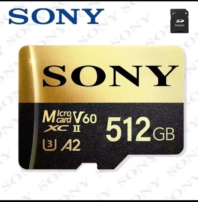 Card Memorie 512 GB, SONY GOLD PREMIUM, 4K MicroSD