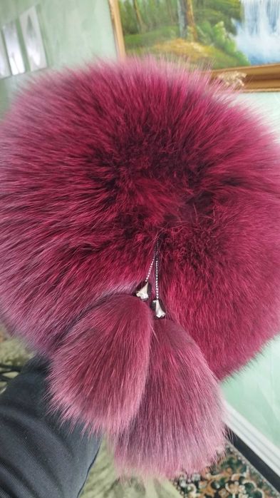 Шапка-песец женская.