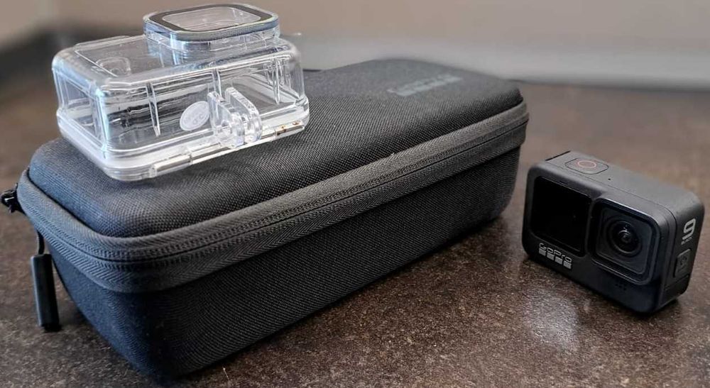GoPro 9 Black + Geanta + Husa IP68 IMPECABIL!