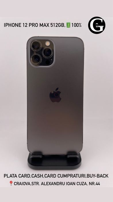 G Store Mobile! OFERTA: iPhone 12 PRO MAX 512GB,100%!