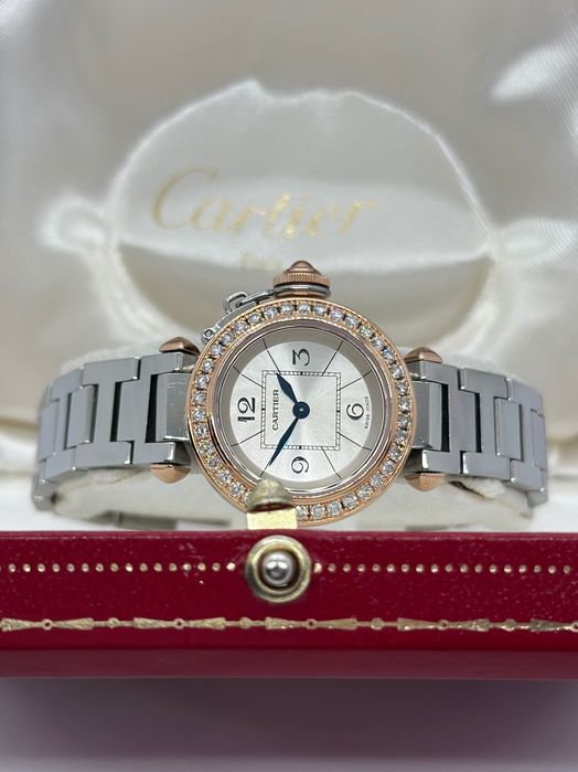 Cartier Miss Pasha Aur-Otel cu Diamante *CA NOU*