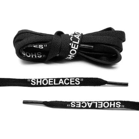 Връзки за обувки - Off-White Style „SHOELACES“ – Черни