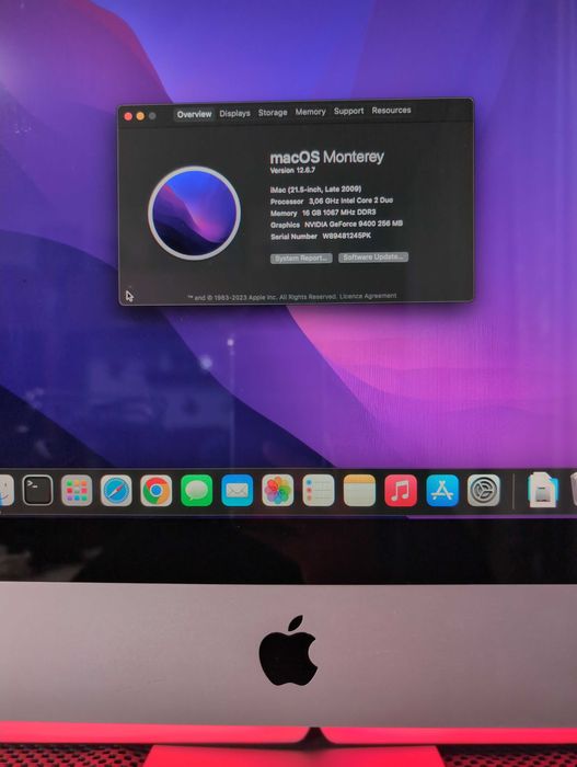 Apple iMac 21.5" – 16GB RAM, SSD 128GB, macOS Monterey + Accesorii