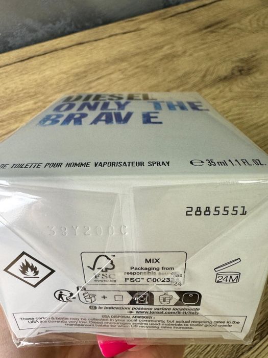 Diesel Only The Brave 35ml, nou, 100% original, batch code verificabil